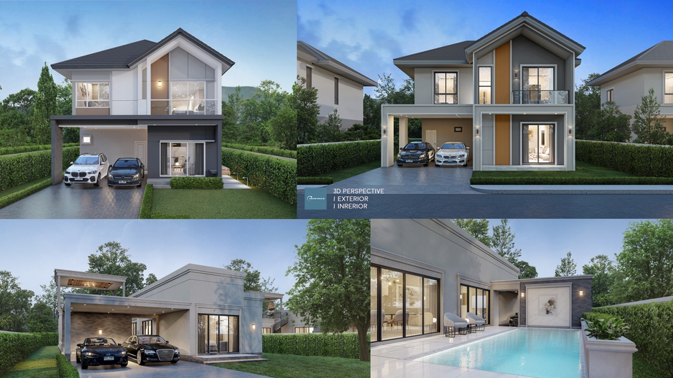 3D Perspective - รับทำภาพ 3D Perspective  Exterior/Interior & 3D Animation รับออกแบบอาคารทกประเภท,ทำภาพ 3D โดยสถาปนิก - 25