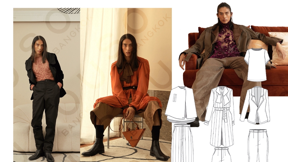 วาด/ออกแบบแพทเทิร์นเสื้อผ้า - ออกเเบบเสื้อผ้า Fashion Designer - 1