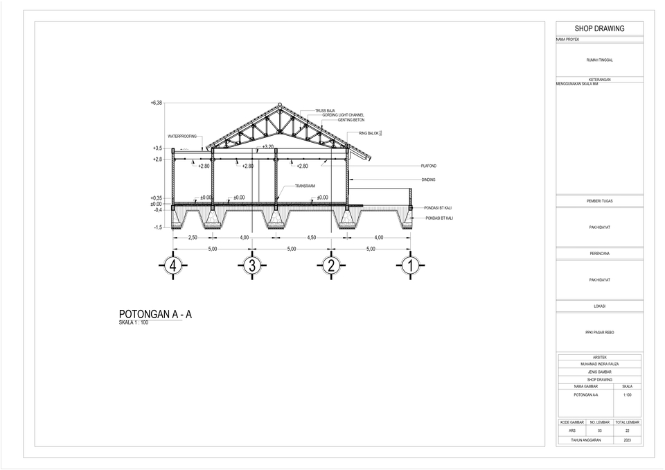 CAD Drawing - CAD Drawing | Jasa Gambar 2D Kerja Arsitektur / Furnitur Ringkas Dan Tepat! - 3