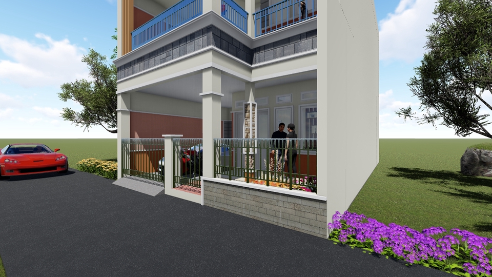 3D & Perspektif - JASA DESAIN RUMAH GAMBAR 3D PRESFEKTIF - 16