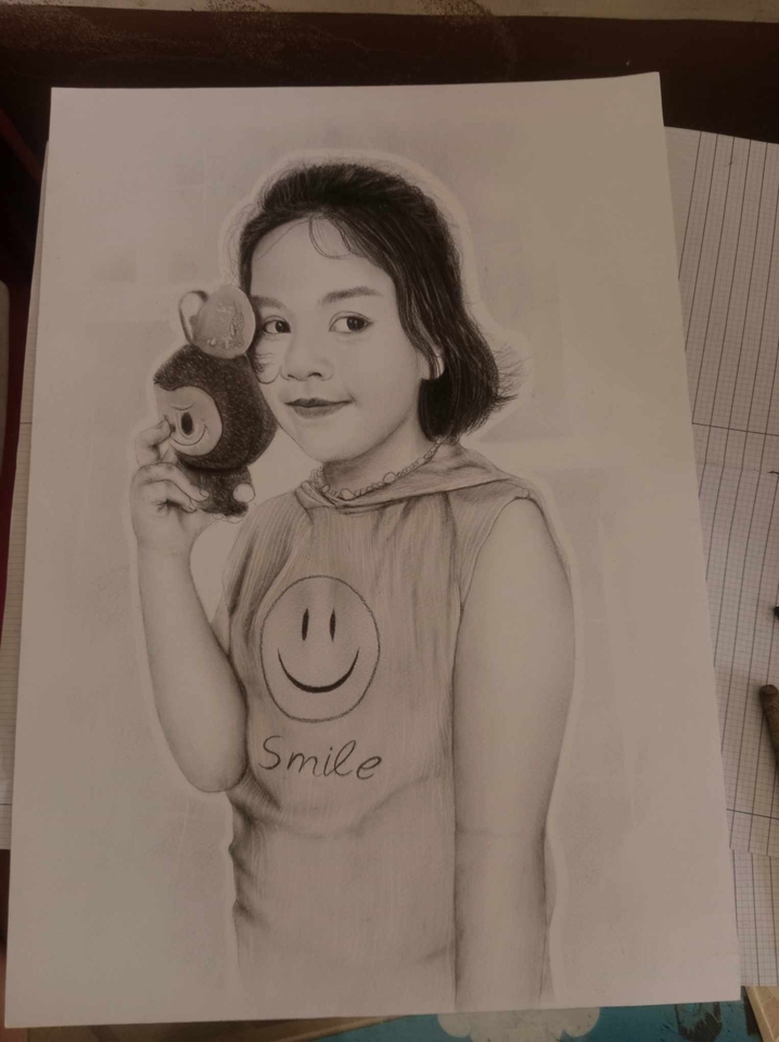 รับวาดภาพเหมือนการ์ตูน ภาพวาดคนน่ารัก ภาพวาดหญิงสาว ภาพวาดคนยิ้ม ภาพวาดคนถือตุ๊กตา ภาพวาดคนยิ้ม