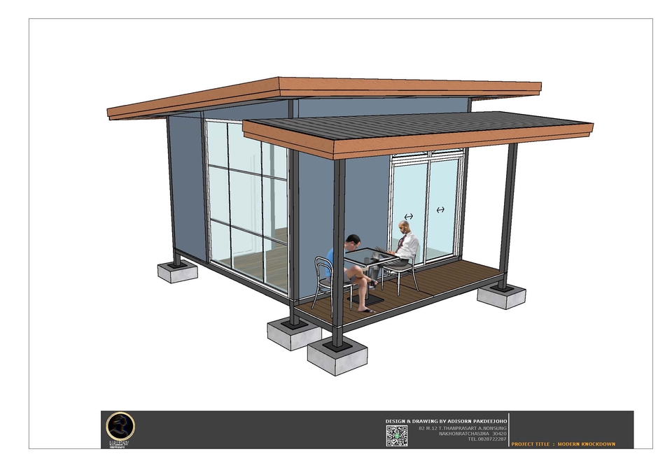 3D Perspective - เขียนแบบ ออกแบบบ้านน็อคดาวน์ทุกสไตล์ 3D,2D - 8