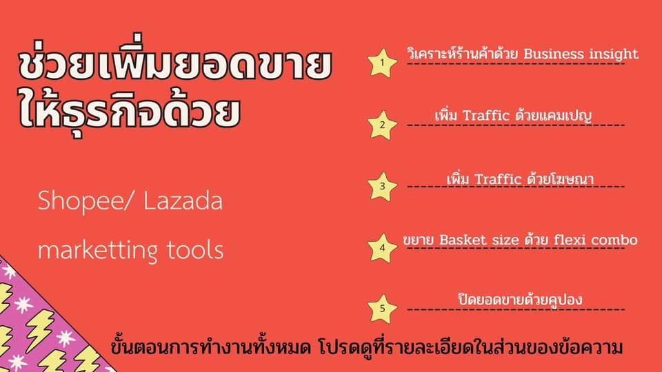 โปรโมทเพจ / เว็บ - บริการดูแลร้านค้า Shopee/ Lazada เพิ่มยอดขาย วิเคราะห์ธุรกิจ วางแผนจัดทำ (เลือกเพียง 1 ร้านค้า) - 2
