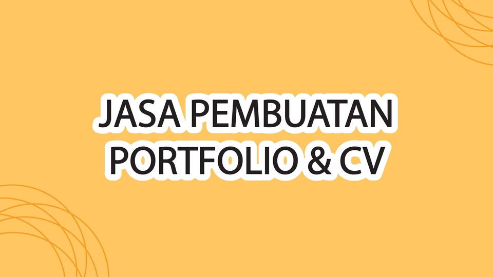 Jasa Desain CV (Curriculum Vitae) & Portofolio - Desain CV & Portofolio Profesional 1 Hari Selesai
