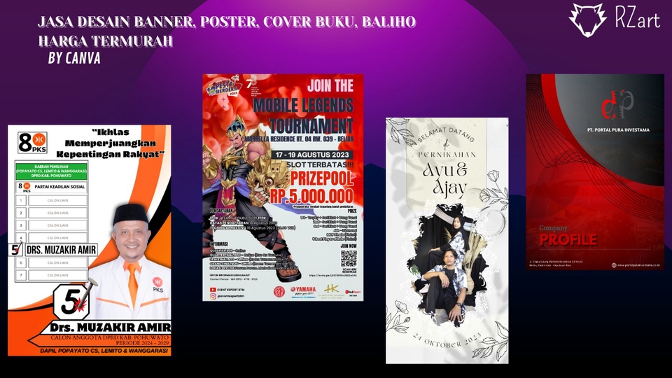 Digital Printing - DESAIN BANNER, POSTER, COVER BUKU, BALIHO DLL. HARGA TERMURAH - 1