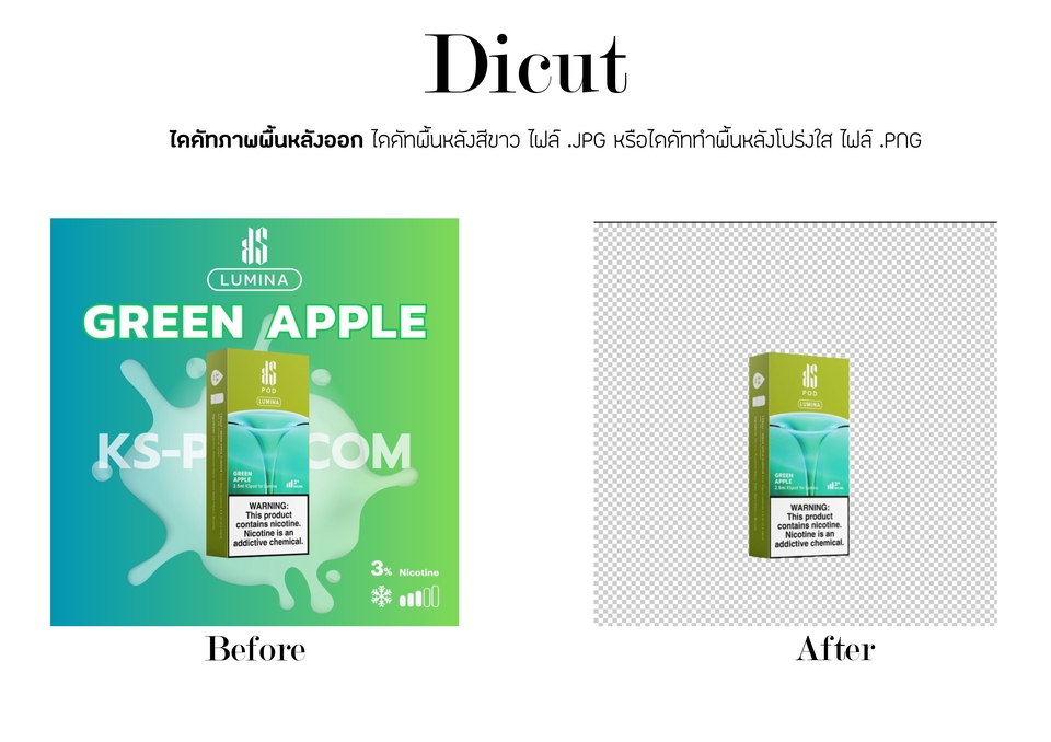 ไดคัท & Photoshop - รีทัช ไดคัท ตัดต่อภาพ แต่ภาพปรับความคมชัด - 3