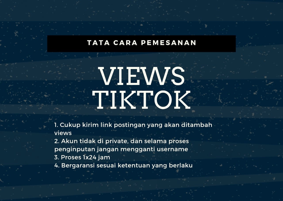 Jasa tambah views TikTok murah, aman dan terpercaya. Beli views TikTok, garansi 24 jam.