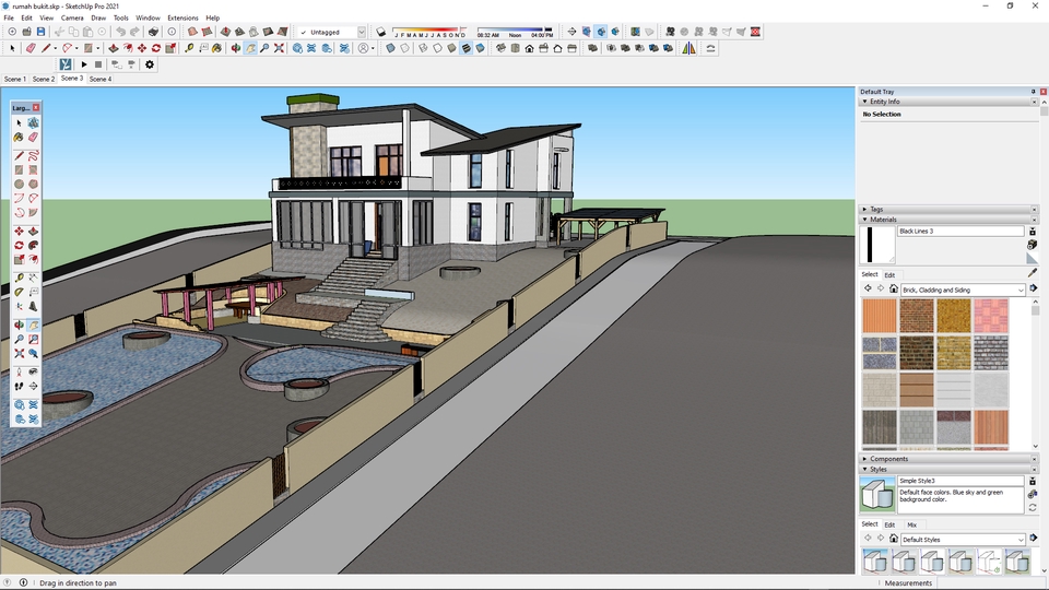 3D & Perspektif - Jasa desain 3d Eksterior dan Interior Rumah ( Modelling 3d, Gambar Kerja, Rendering  & Animasi ) - 6