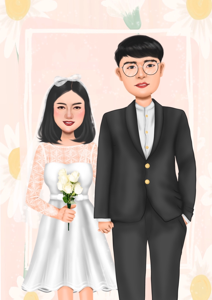 วาดภาพการ์ตูน - รับออกแบบวาดภาพการ์ตูนกึ่งสเหมือนจริง • เปลี่ยนรูปภาพของคุณให้กลายเป็นตัวการ์ตูนน่ารักๆกันค่ะ - 22