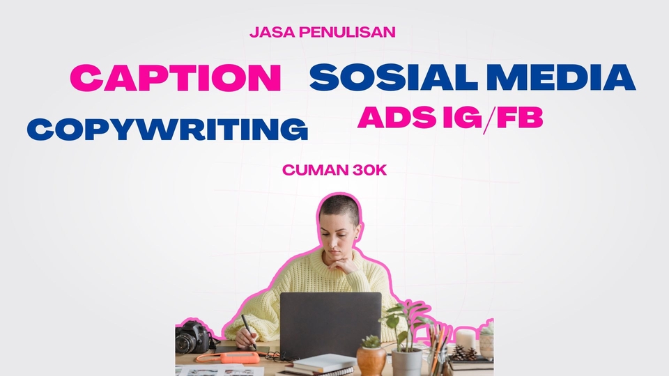 Jasa Penulisan & Pembuatan Caption Instagram dan Sosial Media - jasa penulisan caption yang menarik, dan copywriting untuk ADS IG/FB
