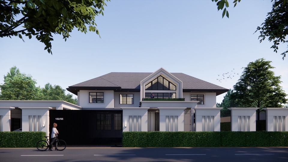 3D Perspective - รับออกแบบสถาปัตยกรรมภายในและภายนอก (อาคารทุกประเภท) - 1