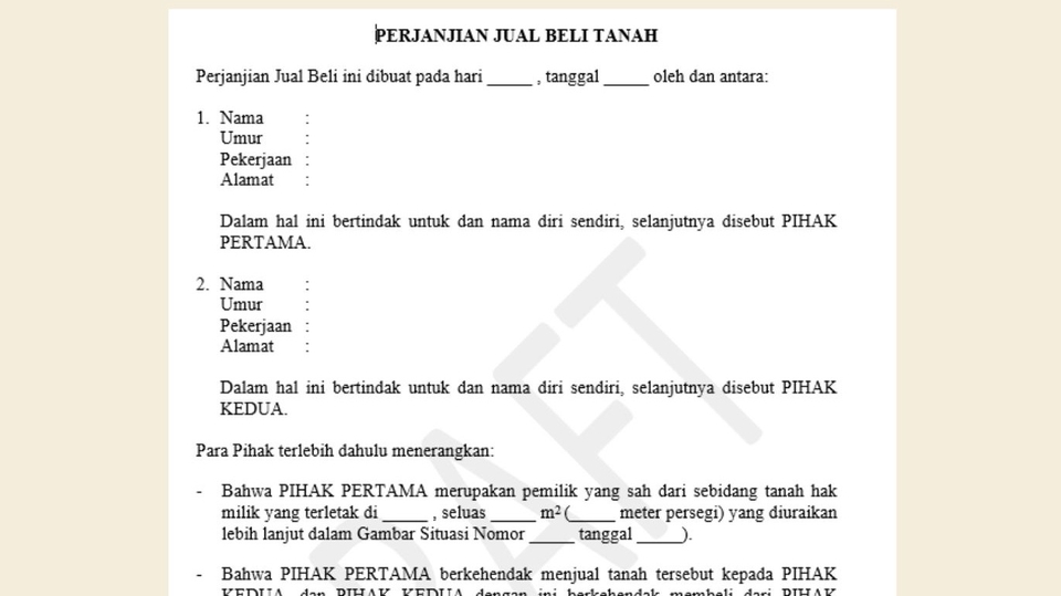 Hukum - Pembuatan Perjanjian/Kontrak - 3