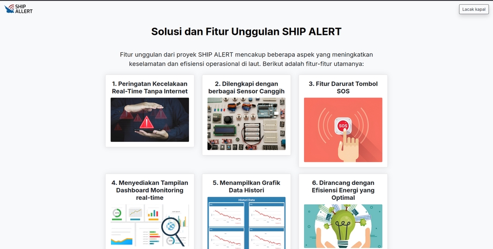 Jasa pembuatan website profesional dengan fitur unggulan Ship Alert untuk meningkatkan keamanan dan efisiensi operasional di laut.