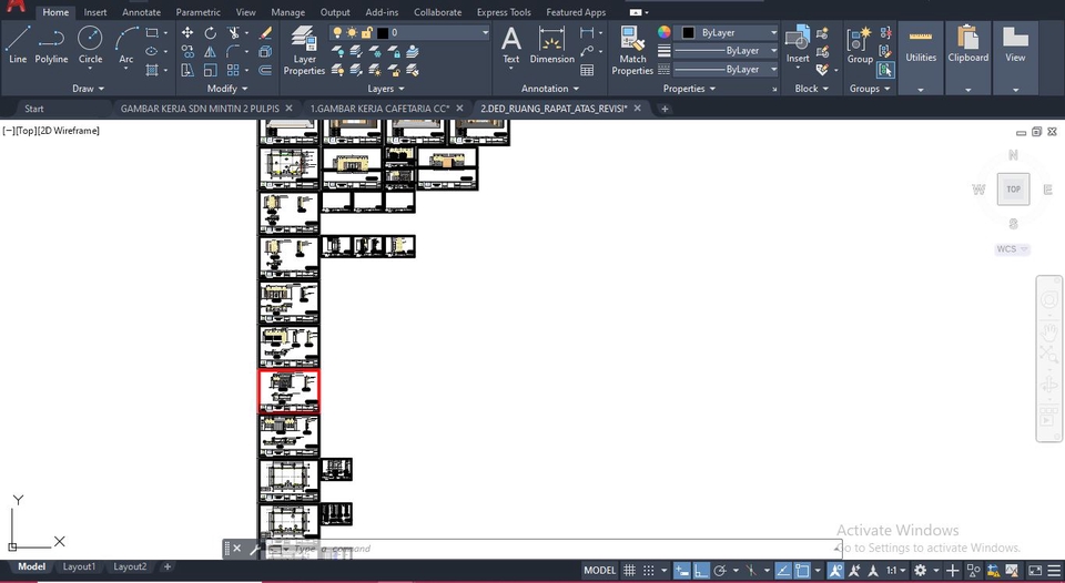 CAD Drawing - GAMBAR KERJA 2D AUTOCAD - 2