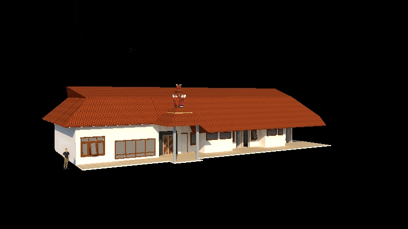 CAD Drawing - Desain DED, Sketchup 3D - 3