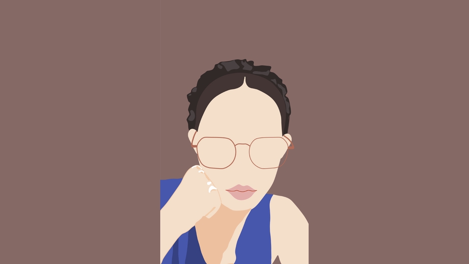 วาดภาพเหมือน Portrait - วาดภาพสไตล์มินิมอล - 4