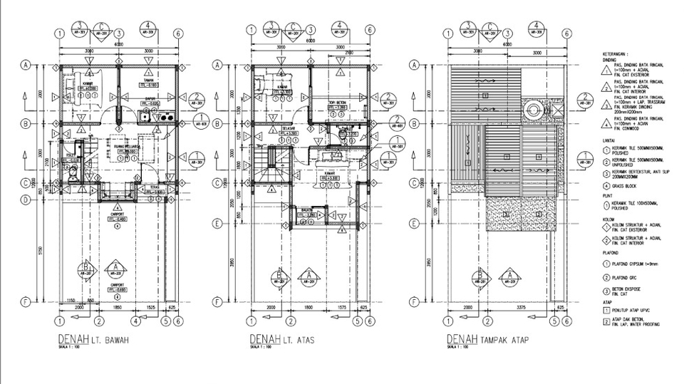 Jasa Gambar AutoCAD & Drafter Arsitektur Interior - Drafter Gambar Kerja DED