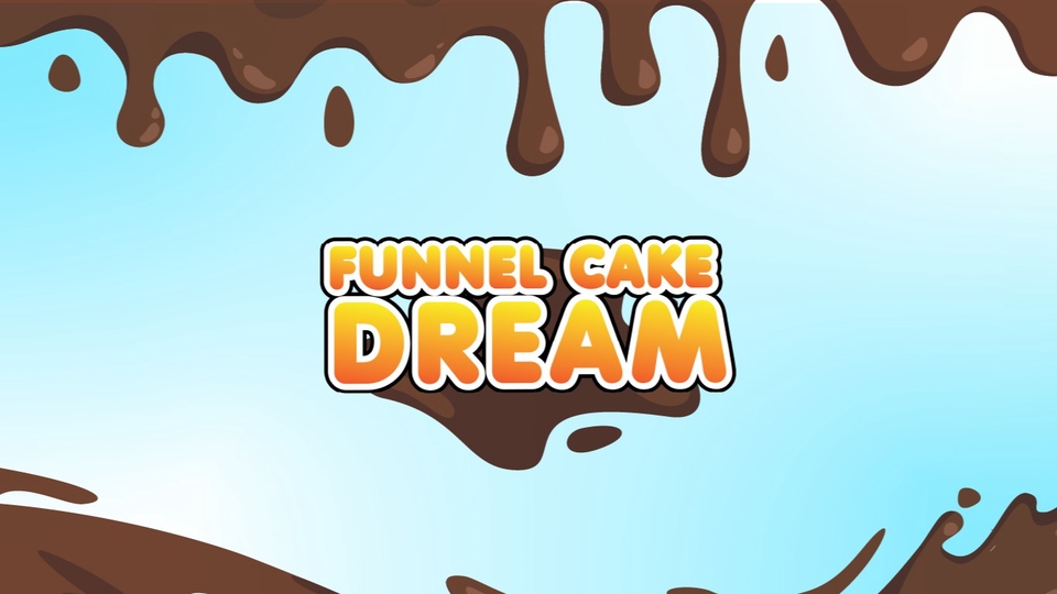 Jasa desain kemasan makanan unik, funnel cake dream desain box makanan, desain kotak kue, desain kemasan minuman, jasa desain label makanan.