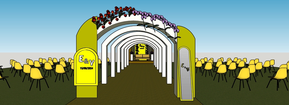 3D & Perspektif - DESIGN BOOTH : Booth Container, Booth Event & Booth Wedding/Engagment  - 20