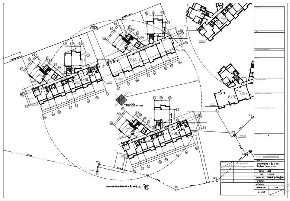 เขียนแบบวิศวกรรมและออกแบบโครงสร้าง - รับเขียนแบบขออนุญาต และ  shop drawing สำหรับใช้งานก่อสร้าง - 18