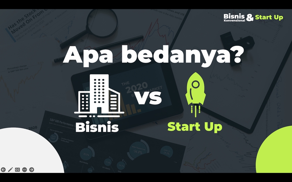 Jasa desain powerpoint, presentasi, pembuatan slide presentasi untuk bisnis dan startup, apa bedanya?