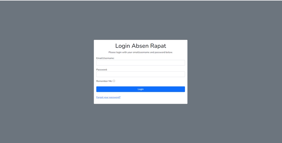 Web Development - Aplikasi PHP Absen Rapat Online - 3