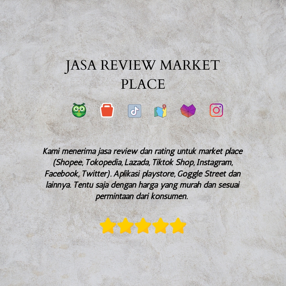 Memberi Review - Riview dan Rating Market place - 2