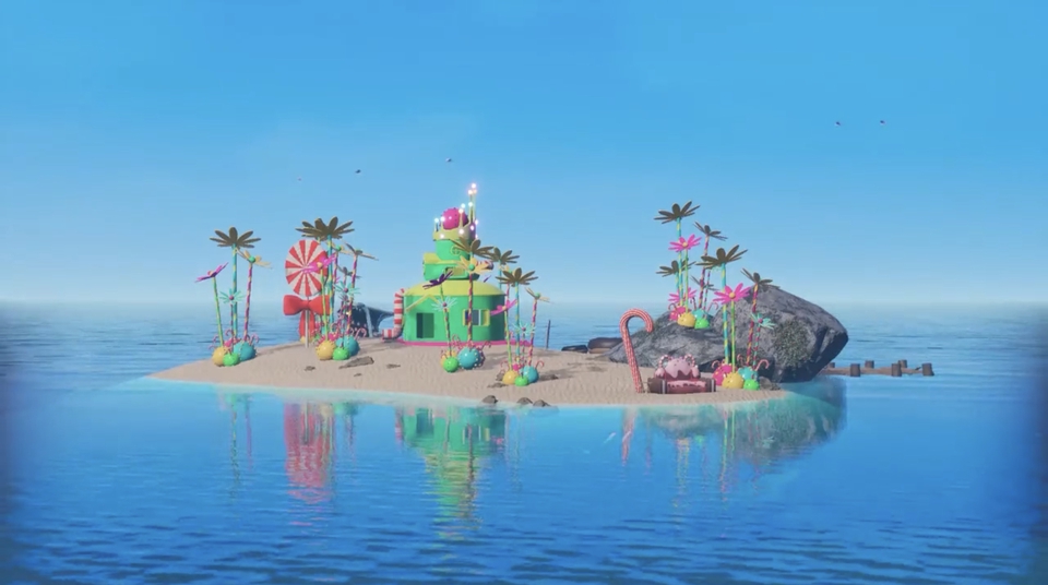 รับปั้นโมเดล3D เกาะขนมหวาน