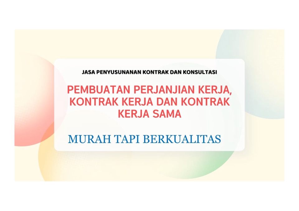 Hukum - Jasa pembuatan Kontrak Terpercaya dan tercepat - 3