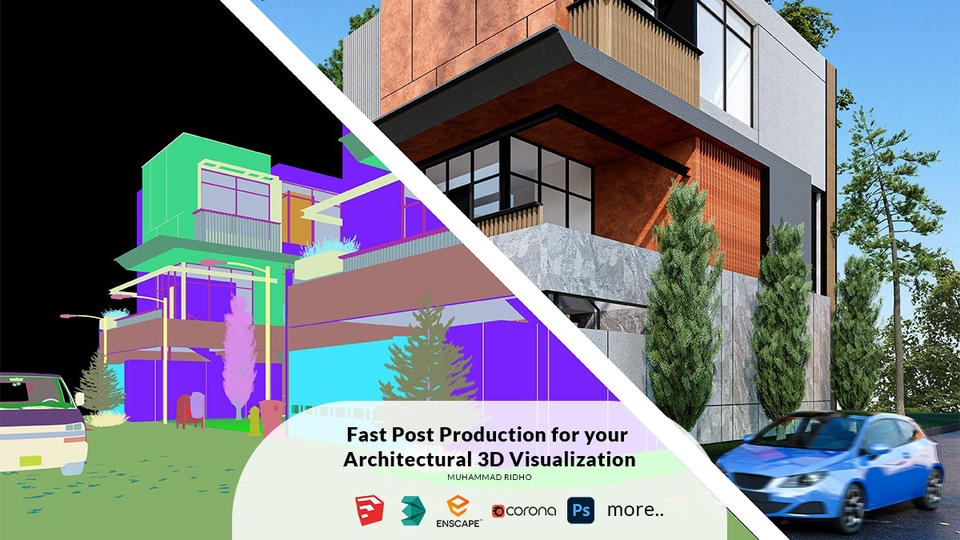 Architecture Interior Photoshop Post Production