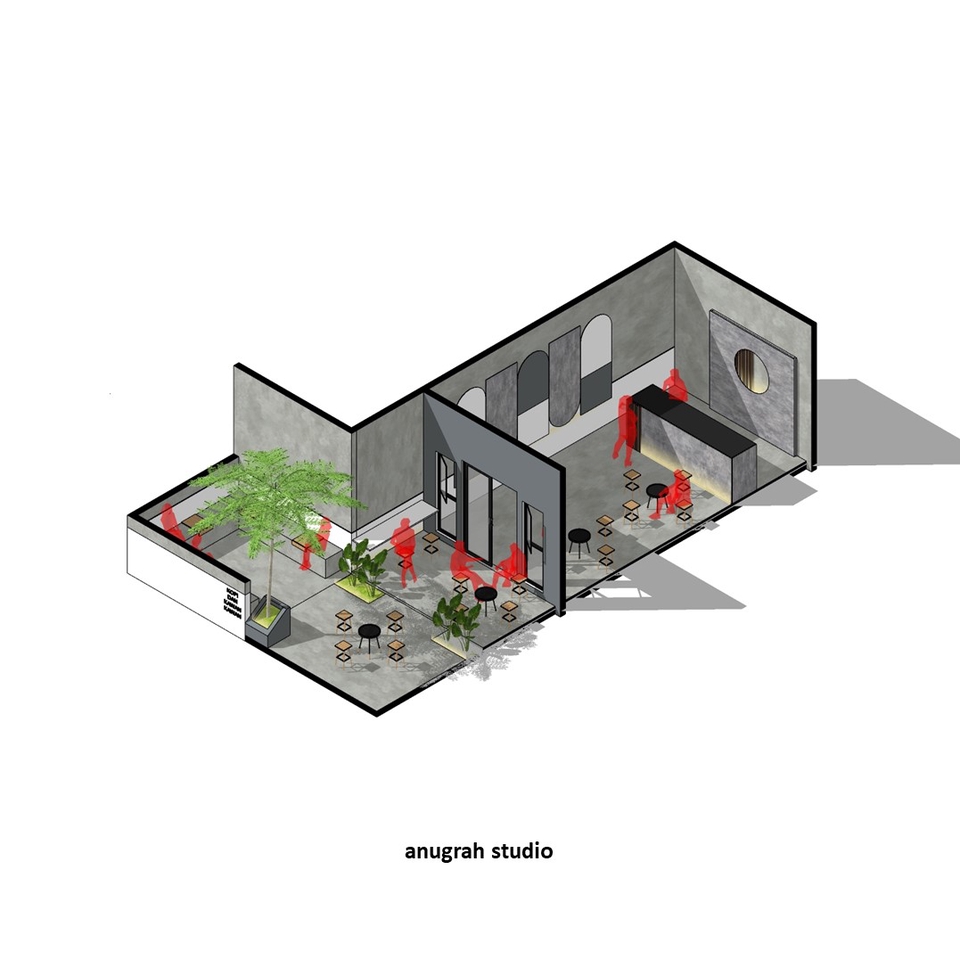 3D & Perspektif - Jasa Desain Arsitek, Interior Dan Eksterior, Coffeeshop, Rumah Tinggal, Dll. - 19