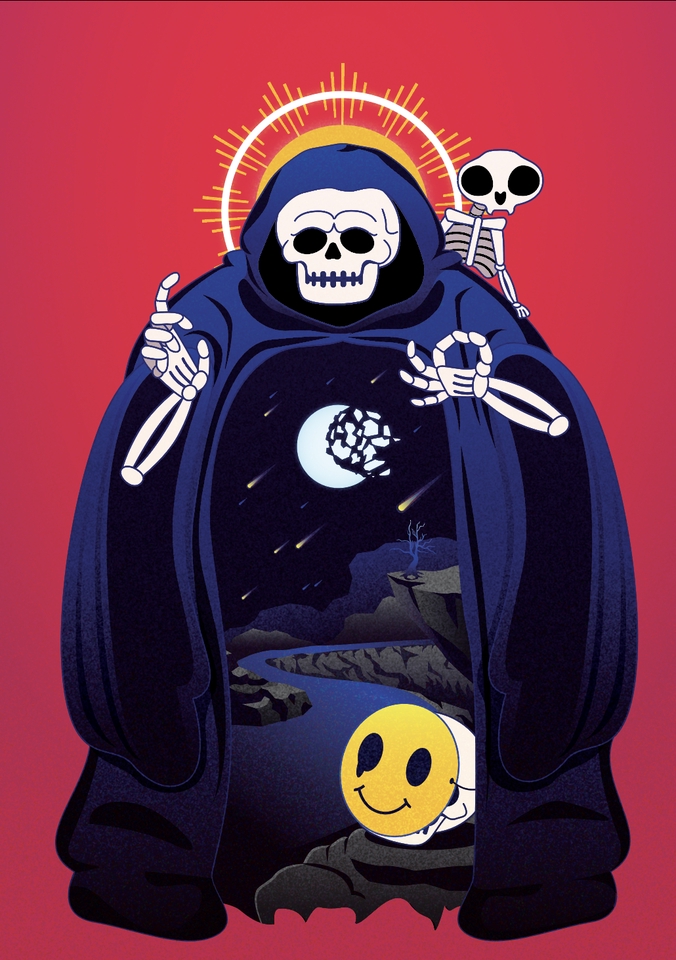 ภาพประกอบเวกเตอร์ - วาดภาพประกอบสไตล์ต่างประเทศตามคอนเท้น ด้วย vector - 9