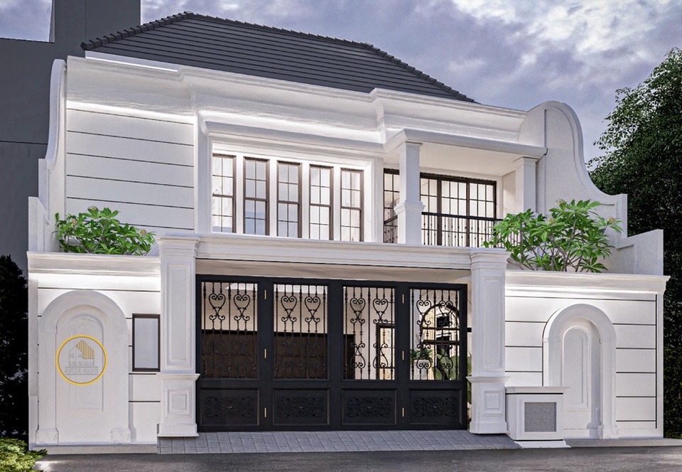 Jasa Desain Eksterior 3D Rumah Minimalis Modern  - Desain Arsitektur untuk Hunian Mewah