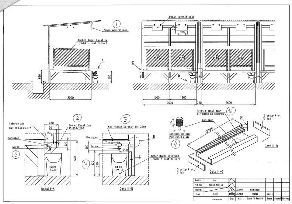 CAD Drawing - REDRAW KOMPONEN DAN ASSEMBLY 3D & 2D BY DRAWING DAN SAMPLE PART - 6
