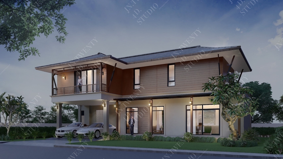 3D Perspective - บริการ 3D rendering ภาพ Perspective ผังโครงการ (Bird eye view) /ภายนอก/ภายใน - 7