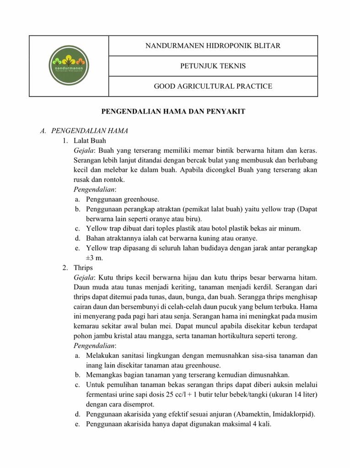 Jasa Lainnya - JASA KONSULTASI PERTANIAN HIDROPONIK, INSTALASI HIDROPONIK, DAN GREEN HOUSE. - 4