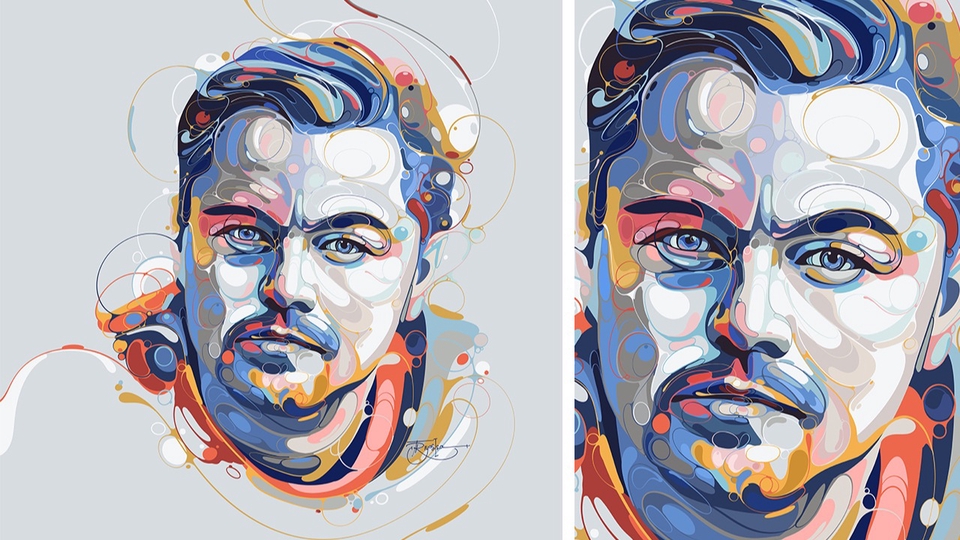 Gambar Potret - Ilustrasi potret dengan gaya ilustrasi unik - 1