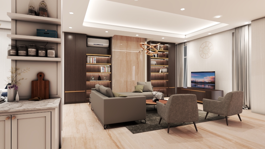 3D & Perspektif - 3D Modeling, Desain Interior, Interior Rendering - 6