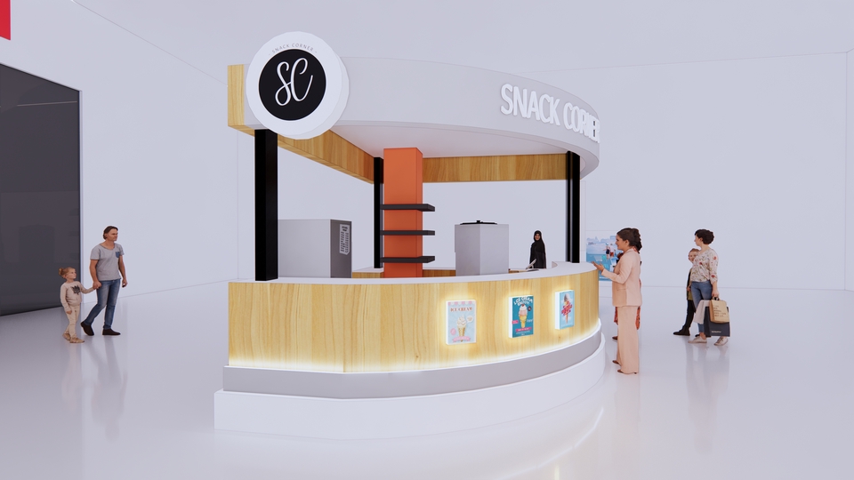 Jasa desain 3D cafe minimalis modern untuk interior dan eksterior.