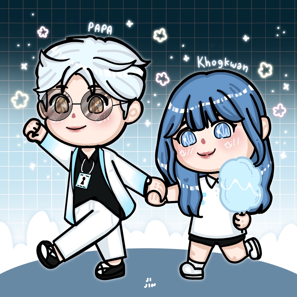 วาดภาพการ์ตูน - วาดภาพคาแรกเตอร์ CHIBI by.JIJIN STUDIO - 16