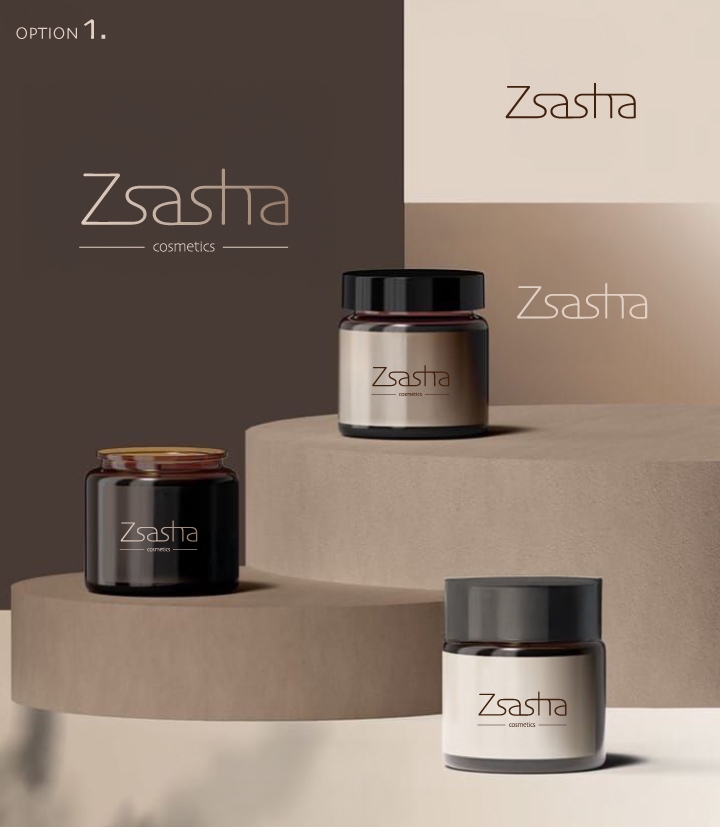 ออกแบบโลโก้ บริษัท Zsastha Cosmetics สไตล์มินิมอล