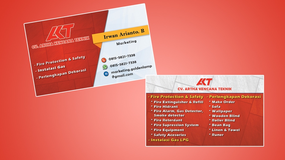 Digital Printing - Desain Kartu Nama & ID Card - 1