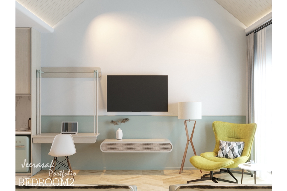 รับออกแบบตกแต่งภายในห้องนอน โมเดิร์น สไตล์ Minimalist ออกแบบห้องนอนสวยๆ รีโนเวทห้องนอน