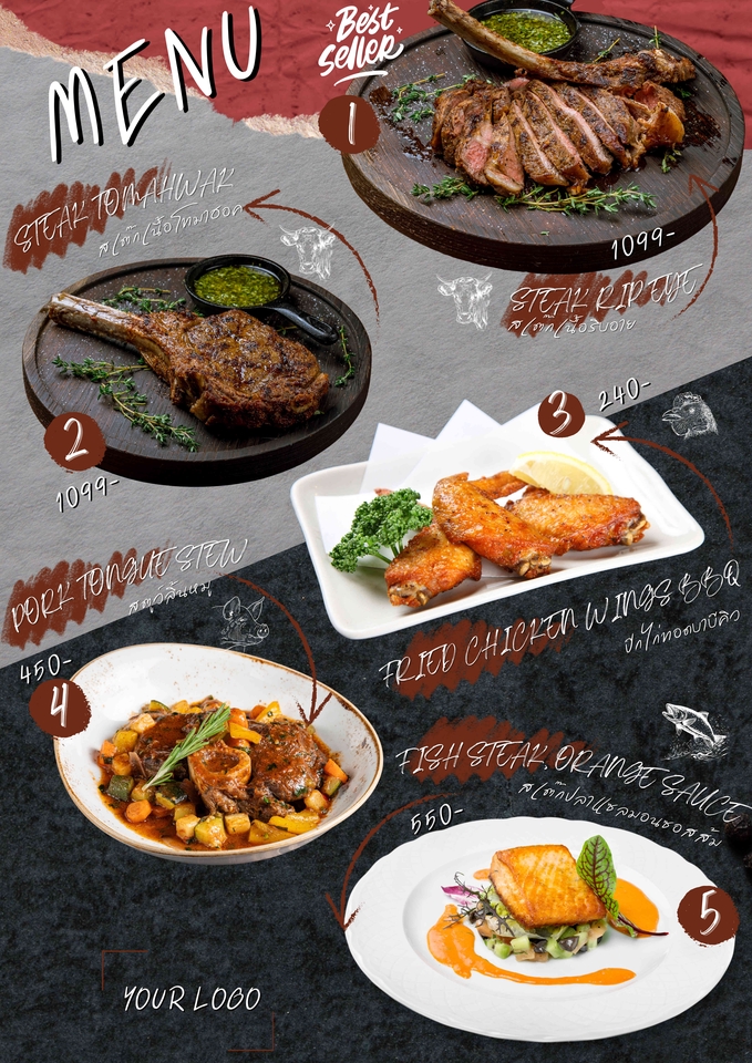 สื่อสิ่งพิมพ์และนามบัตร - รับออกแบบสื่อสิ่งพิมพ์ทุกชนิด /เมนูอาหาร,เครื่องดื่ม,การ์ด,นามบัตร,โบรชัวร์,ใบปลิว,สื่อออนไลน์ - 4