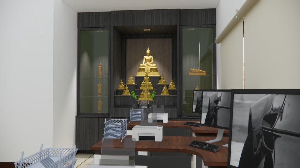 ออกแบบตกแต่งภายในบ้าน ห้องทำงาน โมเดิร์น