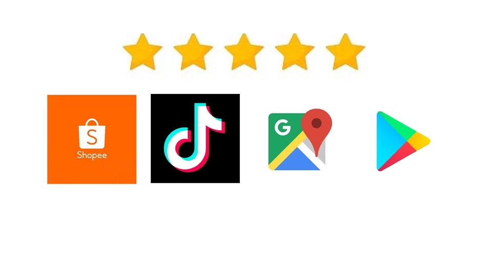 Memberi Review - Rating bintang 5 dan ulasan posutif - 1