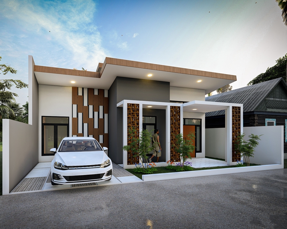 3D & Perspektif - Desain Exterior Bangunan - 2