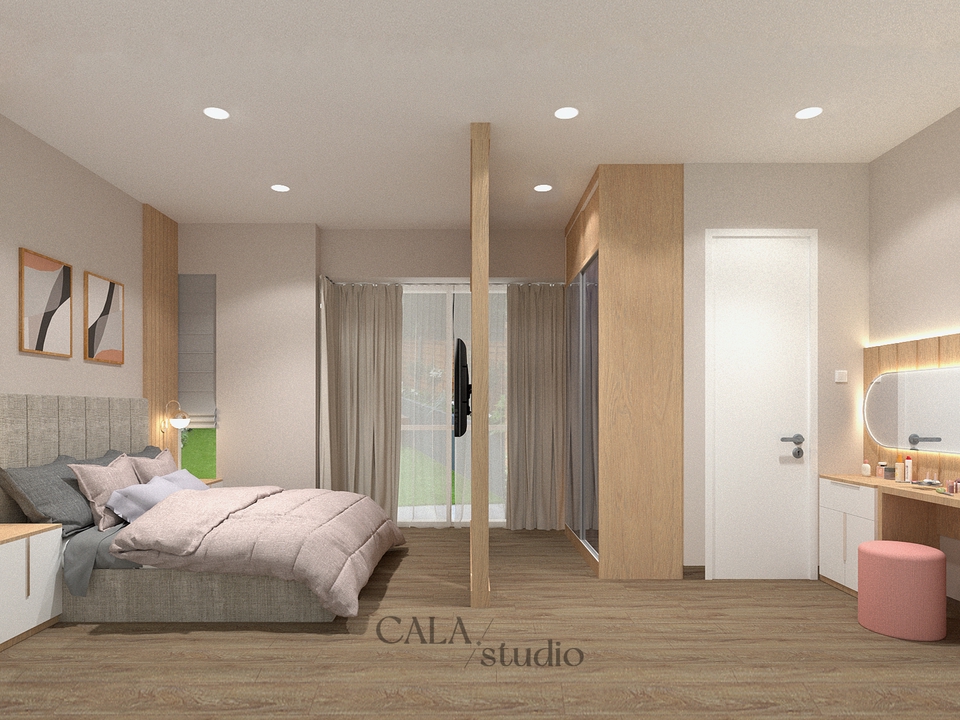 3D & Perspektif - Design Interior dan Furniture (Rumah, Kitchen, Apartment, Cafe, dll) - 3