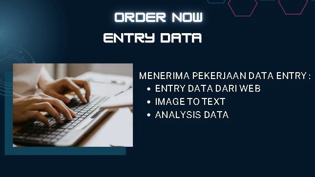 Jasa data entry freelance, entri data online, jasa input data excel, jasa input data, mengumpulkan data untuk website.