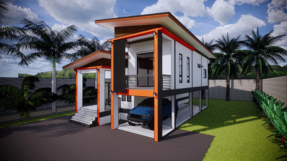 เขียนแบบวิศวกรรมและออกแบบโครงสร้าง - ออกแบบ เขียนแบบบ้าน 4.18 HOME - 10